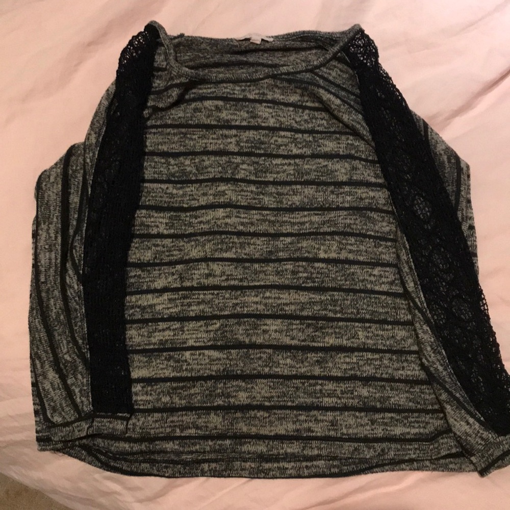 long sleeve hand knit sweater